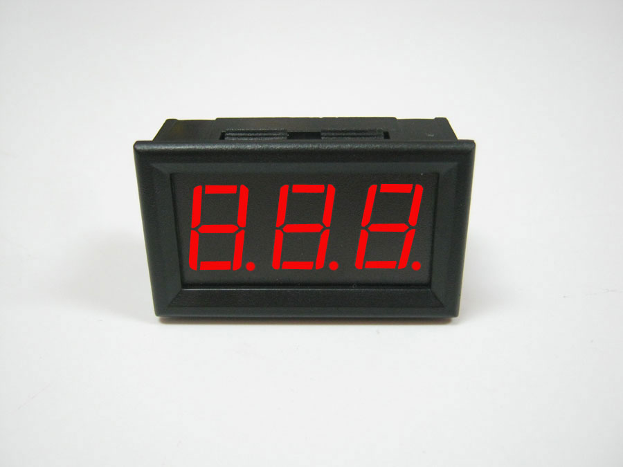 Вольтметр AC 70-280V цифровой 0,56 3 разряда Red в корпусе (45,2х25,6х17,9мм) 2 провода